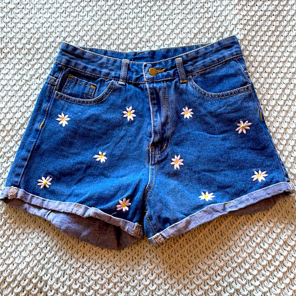 Daisy Denim Shorts